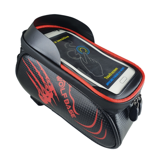 Waterproof Bike Front Bag Cycling Bicycle Phone Holder Pannier Pouch Tube Frame