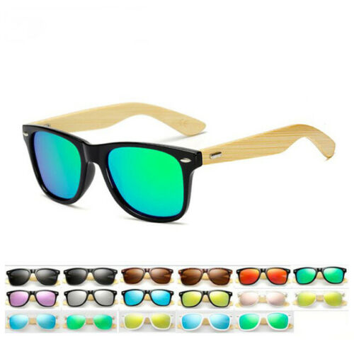 Unisex Bamboo Polarized Sunglasses Fashion Women Men Wooden UV400 Protection