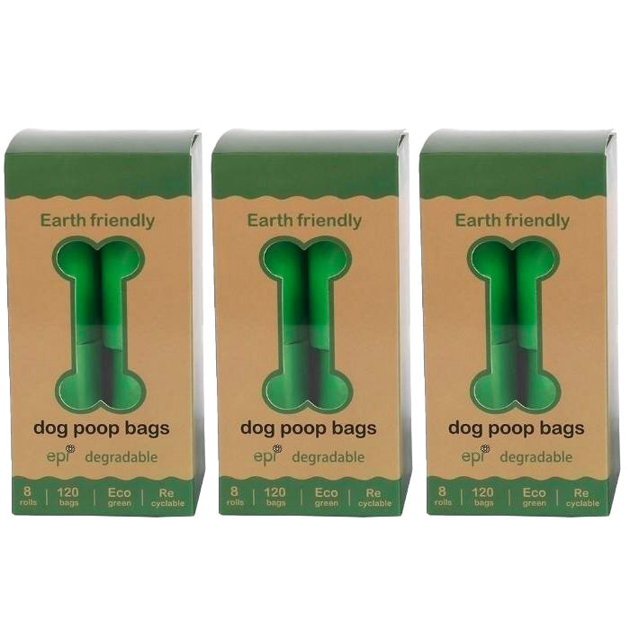 360 Dog Poo Bags Eco Friendly Compostable Disposable Biodegradable Pet Waste - 24 Rolls