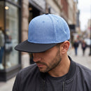 Fashion Trucker Cap Unisex Adjustable Baseball Hat Adult Plain Flat Visor Snapback- DS1068