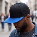 Plain Trucker Cap Hat Hip-Hop Flat Peak Visor Dancer Hat Adjustable - DS-10FLAT
