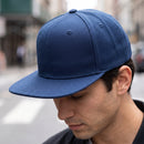Plain Trucker Cap Hat Hip-Hop Flat Peak Visor Dancer Hat Adjustable - DS-10FLAT