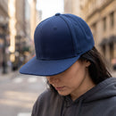 Plain Trucker Cap Hat Hip-Hop Flat Peak Visor Dancer Hat Adjustable - DS-10FLAT