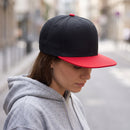 Plain Trucker Cap Hat Hip-Hop Flat Peak Visor Dancer Hat Adjustable - DS-10FLAT