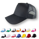 Gorra camionera lisa, frente plano con malla