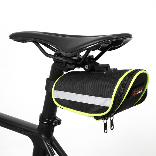 Bicycle Saddle Bag Waterproof Reflective Strip Storage Cycling Rear Seat Pouch