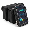 Bike Front Frame Bag Bicycle Tube Double Bag With Phone Holder Side Pouch Pannie