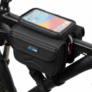 Bike Front Frame Bag Bicycle Tube Double Bag With Phone Holder Side Pouch Pannie