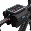 Bike Front Frame Bag Bicycle Tube Double Bag With Phone Holder Side Pouch Pannie