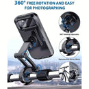 Universal Motorcycle Phone Mount 360° Adjustable Waterproof Bike Holder with Touchscreen Compatible Case