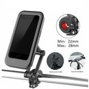 Universal Motorcycle Phone Mount 360° Adjustable Waterproof Bike Holder with Touchscreen Compatible Case