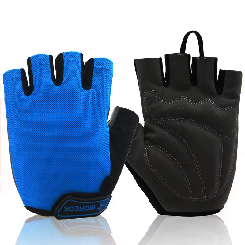 Bike Gloves Bicycle Half Fingers Gloves Cycling Gym Anti Slip MTB Hiking