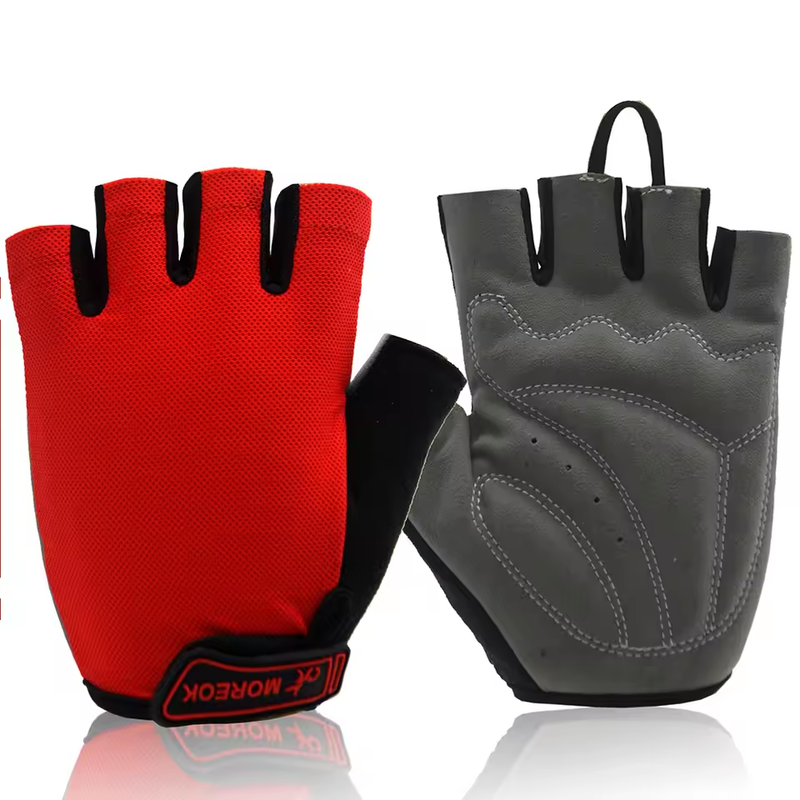 Bike Gloves Bicycle Half Fingers Gloves Cycling Gym Anti Slip MTB Hiking