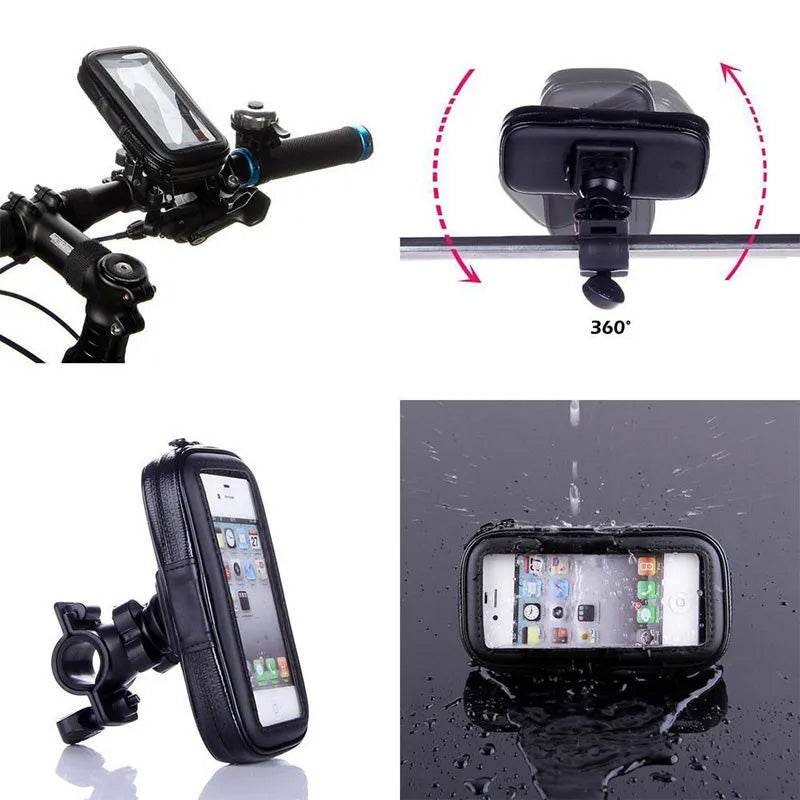 Waterproof Bike Phone Holder Handlebar Mount For Motorcycle Cycling Universal