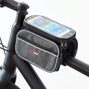 Bike Front Frame Bag Bicycle Tube Double Bag With Phone Holder Side Pouch Pannie