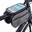 Bike Front Frame Bag Bicycle Tube Double Bag With Phone Holder Side Pouch Pannie