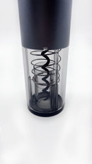 Electric Wine Bottle Opener Set with Foil Cutter and Vacuum Pump, 4 in 1, Black