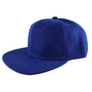 Plain Trucker Cap Hat Hip-Hop Flat Peak Visor Dancer Hat Adjustable - DS-10FLAT