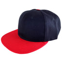 Plain Trucker Cap Hat Hip-Hop Flat Peak Visor Dancer Hat Adjustable - DS-10FLAT