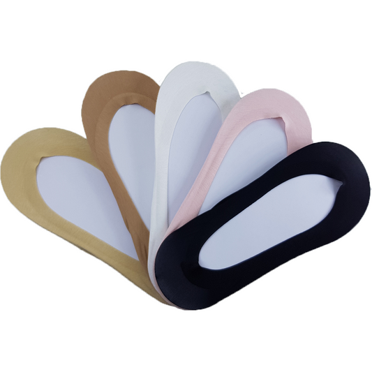3 Pairs Women's Invisible Low Cut Non Slip Cotton Fashion Lace Socks Antiskid