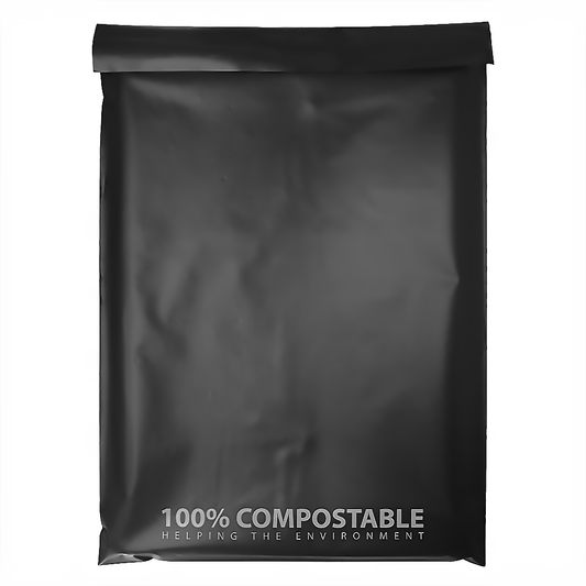 245x340mm - 100 Bags Biodegradable Compostable Mailer Pack Shipping Mailing Satchel