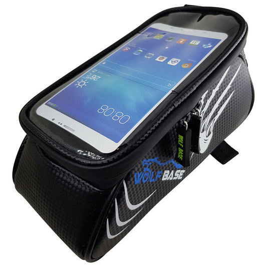 Cycling Bike Front Bag Waterproof Bicycle Phone Holder Pannier Pouch Tube Frame