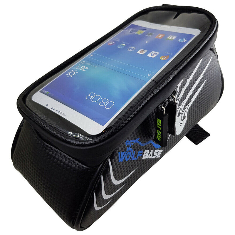 Cycling Bike Front Bag Waterproof Bicycle Phone Holder Pannier Pouch Tube Frame