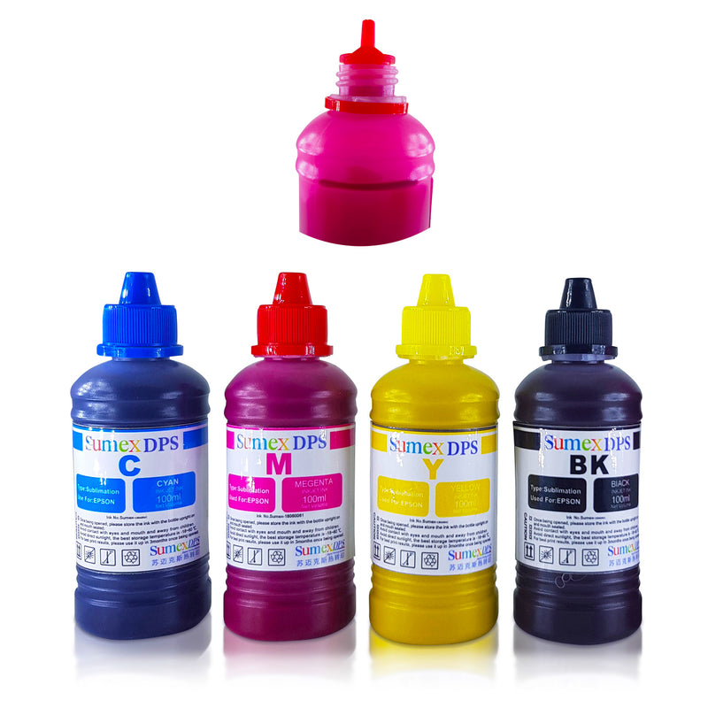 Sublimation Ink for Epson Printer CISS Refill Cartridge - 4 Colours Pack