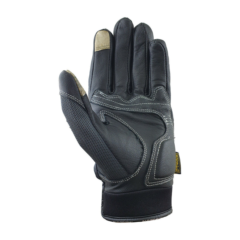 Leather Touch Screen Motorcycle Gloves Sport Motorbike Racing Street MAD-02L