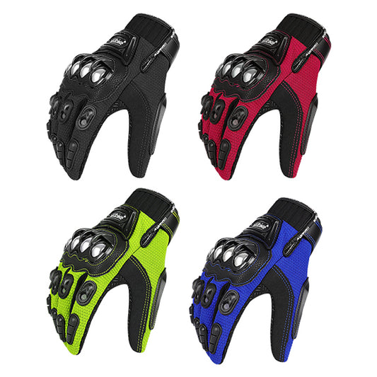 Stainless Steel Armour Motorcycle Gloves Sport MAD10B