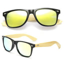 Unisex Bamboo Polarized Sunglasses Fashion Women Men Wooden UV400 Protection